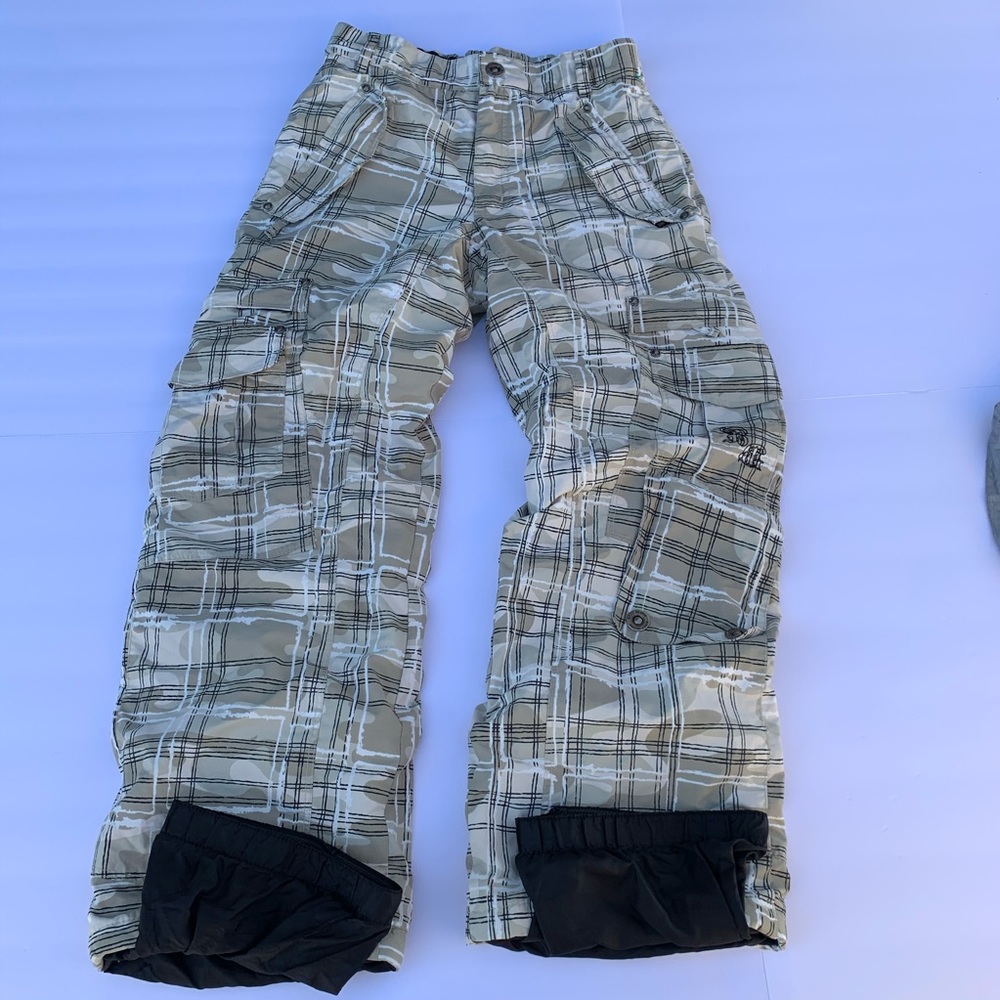 Body Glove Size 12 Snow Pants Cream Geo Pattern
